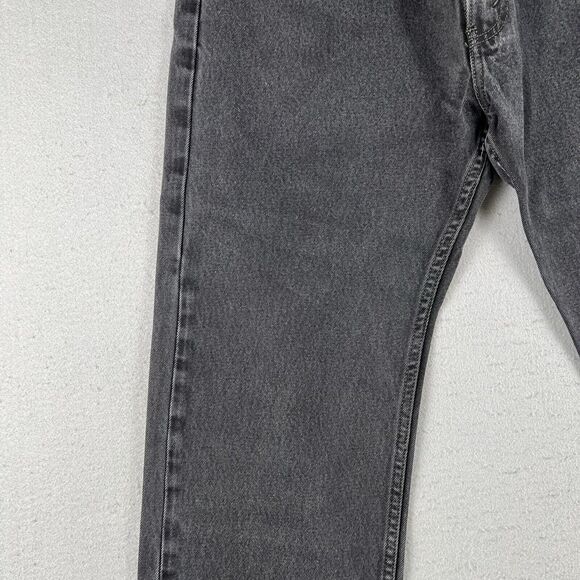 Levi’s 505 Jeans Men’s 40x32 Black Denim Regular Fit Mid Rise Pants - Picture 6 of 16